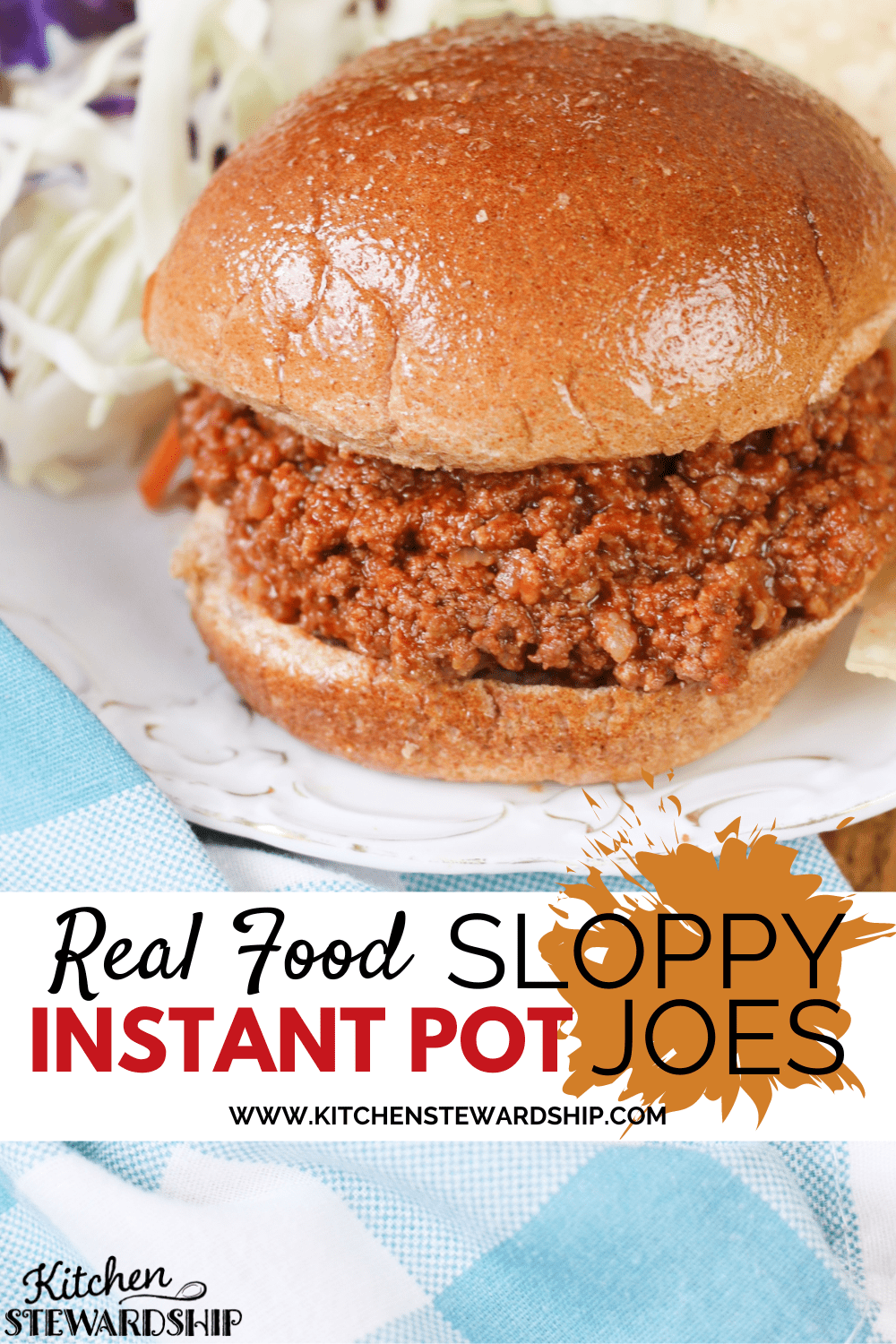 Real food Instant Pot sloppy joes
