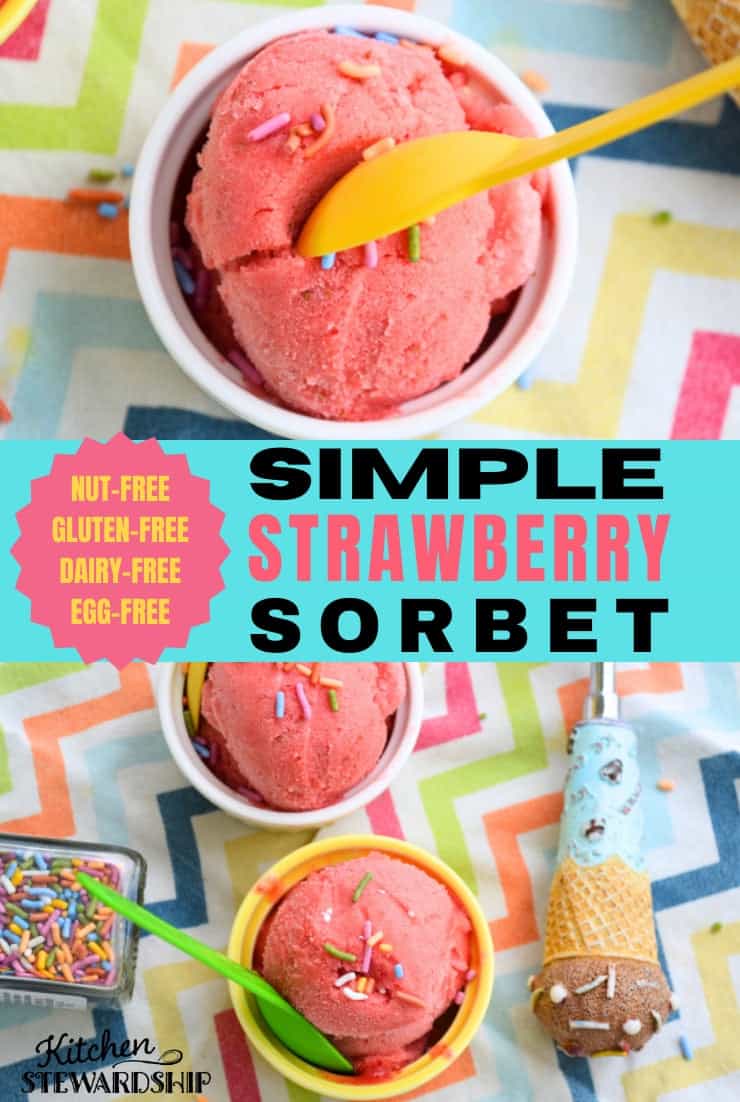 Strawberry sorbet recipe
