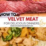 how to velvet meat