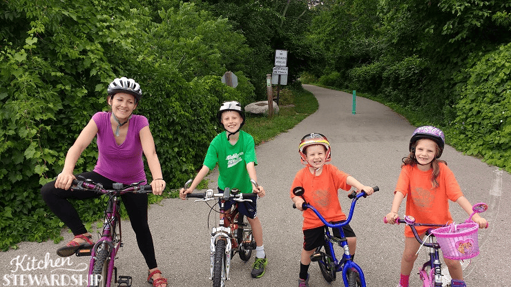 family bike ride