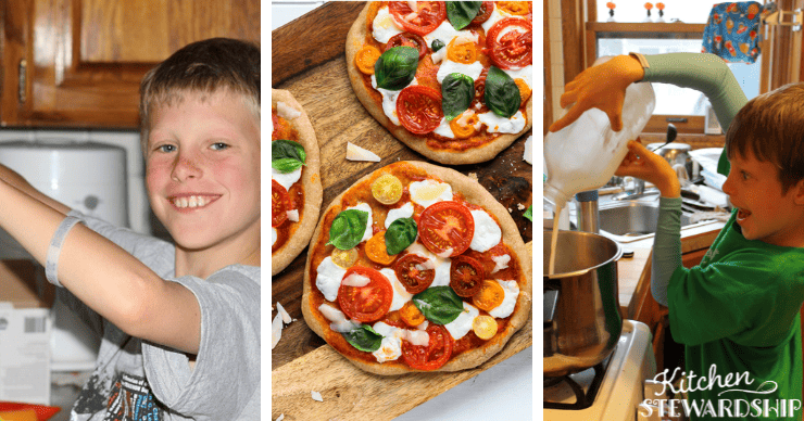 Paul cooking for Chef Junior