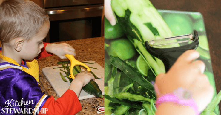 peeling with a y-shaped peeler