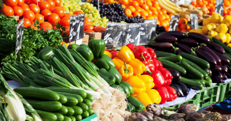 farmer's market produce
