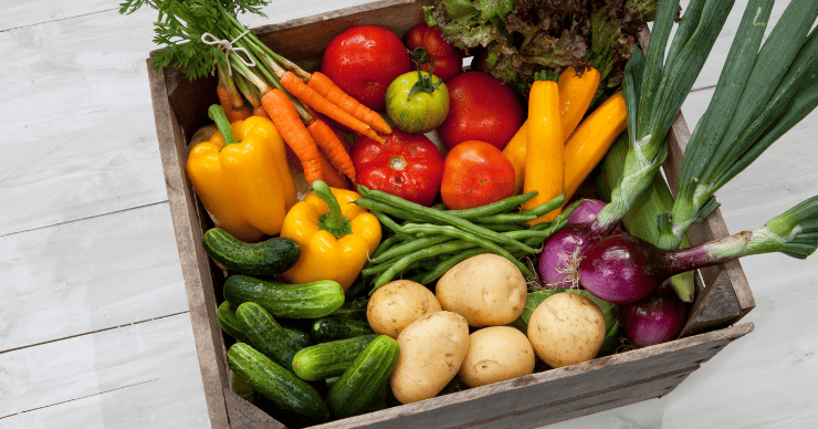 CSA produce box