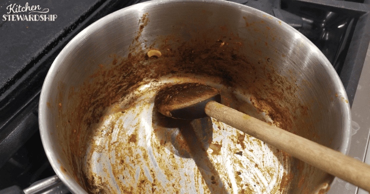 burned ring on pot on thermador range