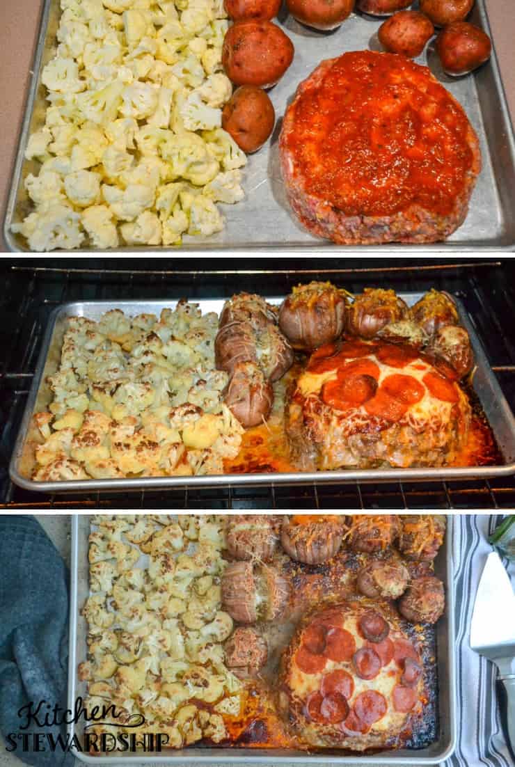 steps to make sheet pan meatloaf