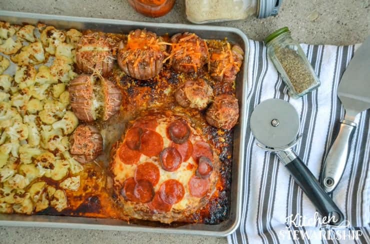 My kids love when I make this sheet pan meatloaf recipe.