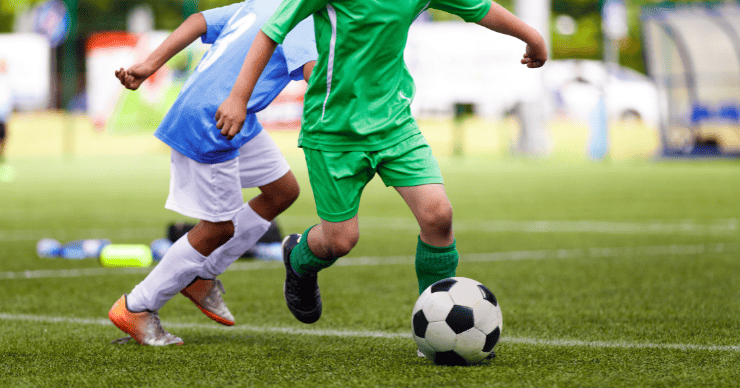 kids playing soccer