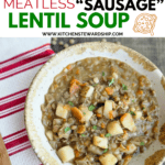 meatless sausage lentil soup