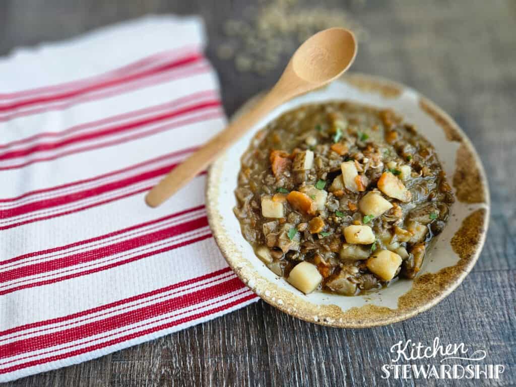 lentil soup with sausage seasoning