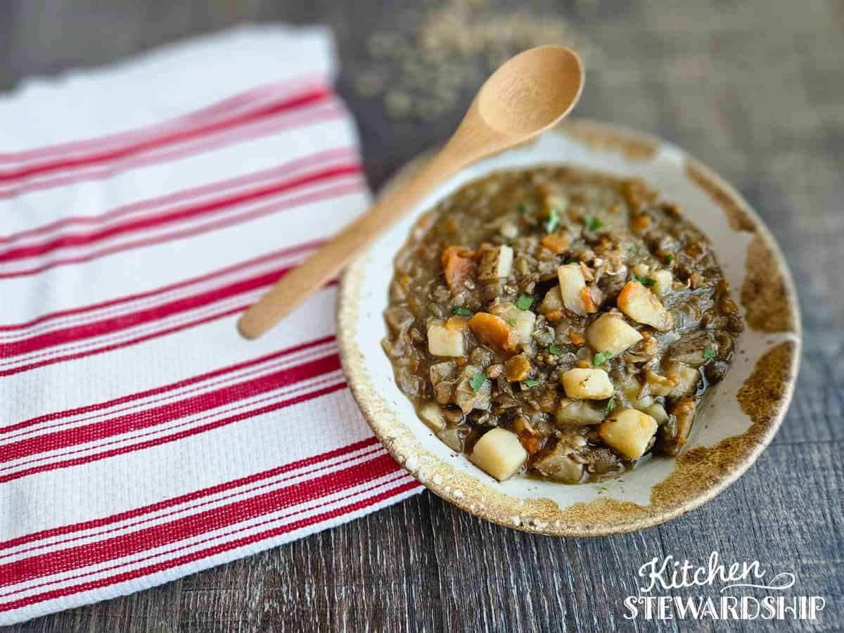 lentil soup with sausage seasoning