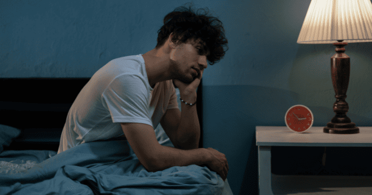 man with insomnia