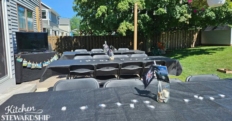 backyard graduation party