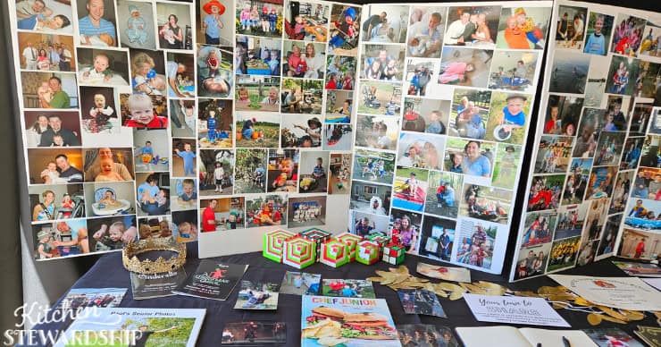 graduation party photo boards