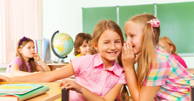 kids sharing secrets