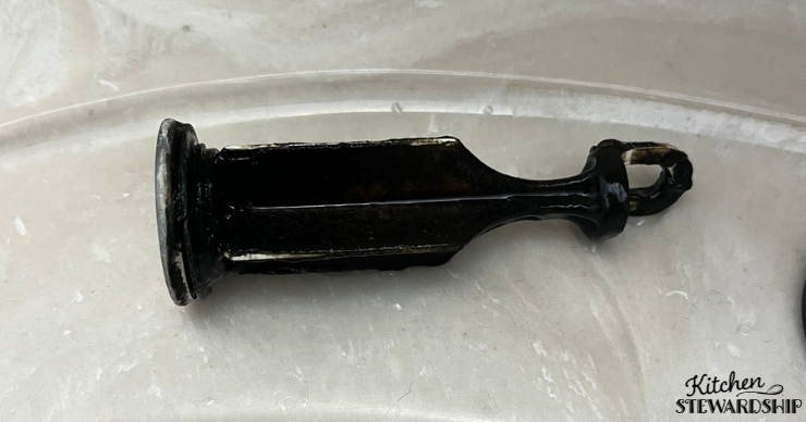 mold growing on a drain catch