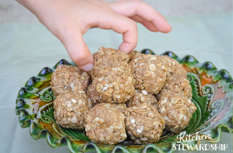 energy balls on a dish