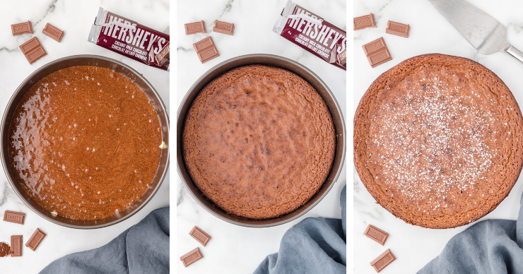 baking flourless chocolate cake