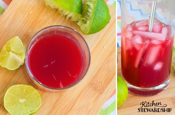 cosmo mocktail in a glass