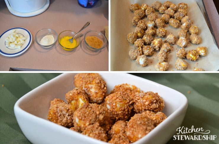 steps to make air fryer mozzarella balls