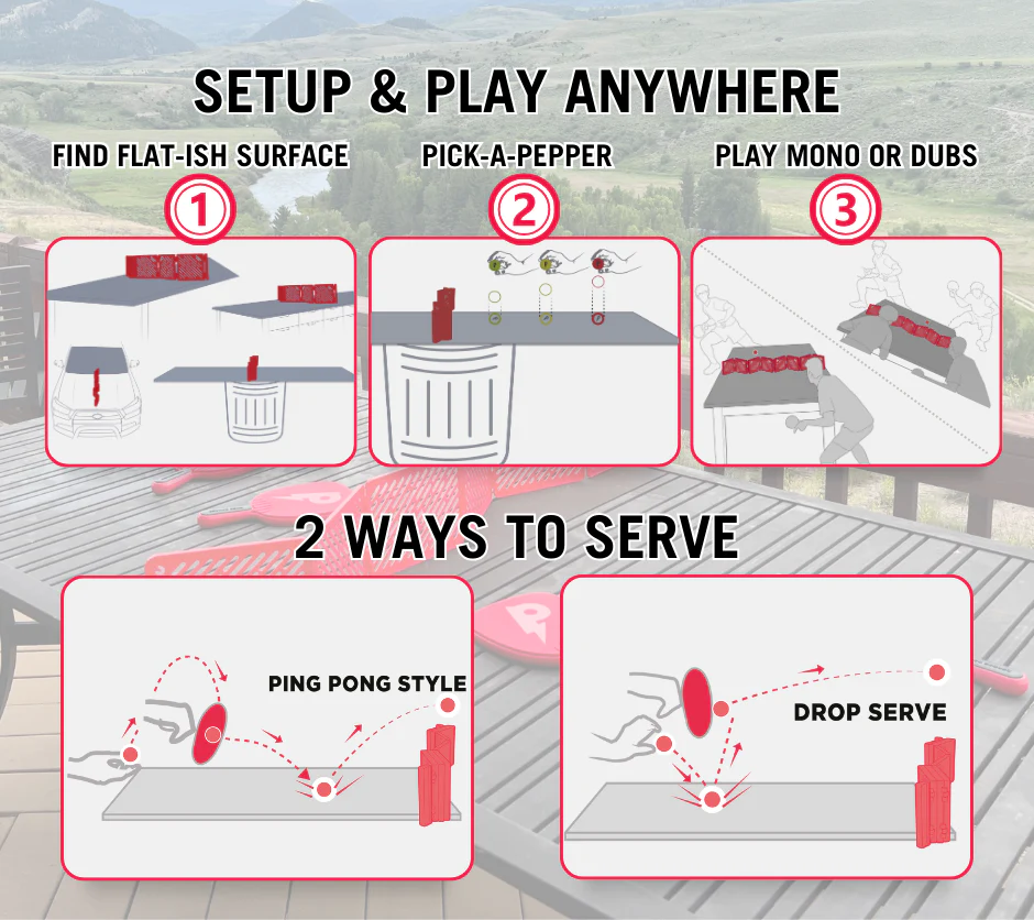 how to play Pepper Pong