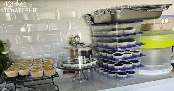 cupcakes waiting to be frosted