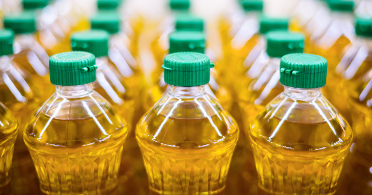 bottles of seed oils