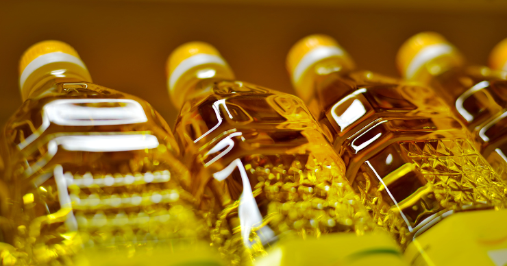 bottles of seed oils