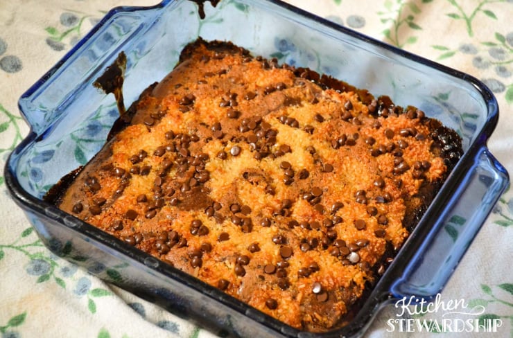breakfast bars in the pan
